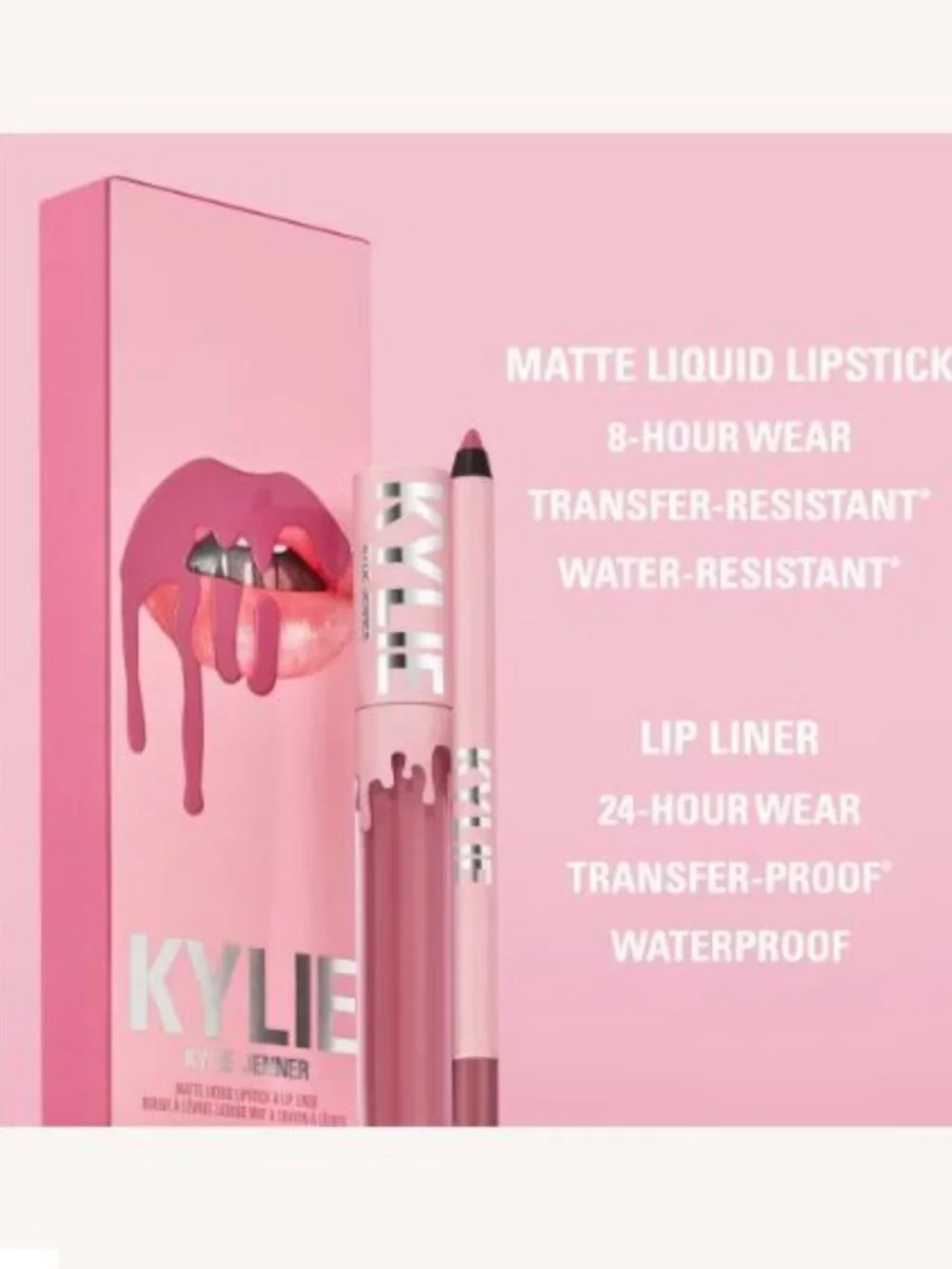 NEW! Kylie Cosmetics- Matte Lip Kit Full Coverage And Matte Finish Bare